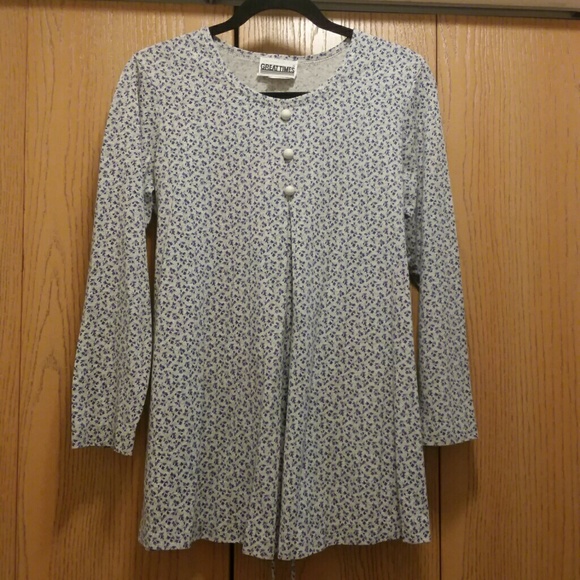 Floral Print Tunic Top Size S EUC - Picture 7 of 7